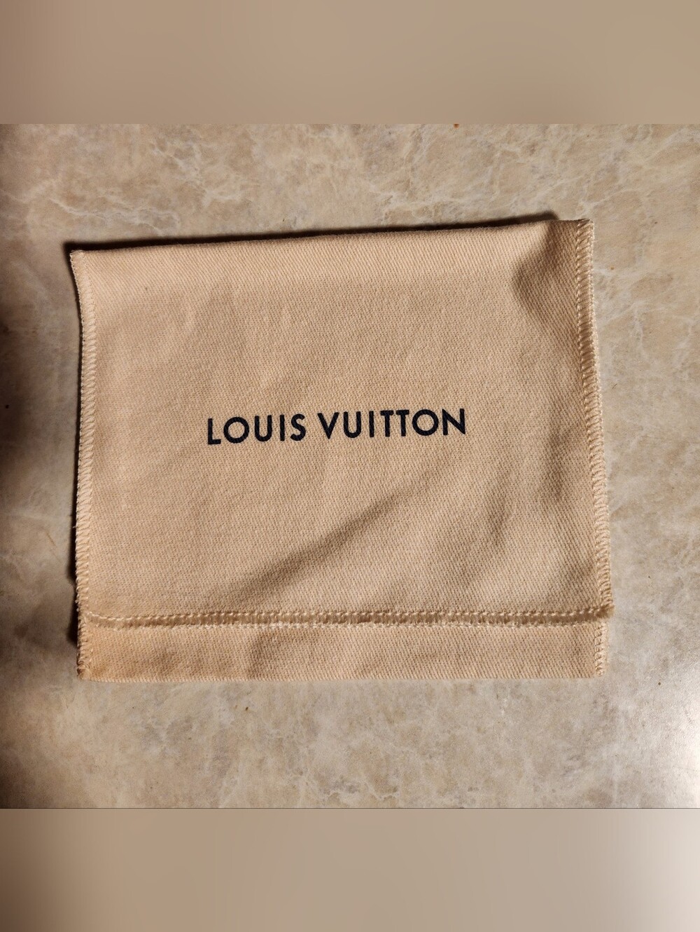 Louis Vuitton Dustbag/ Storage Pouch - Wallet Size